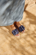 Lade das Bild in den Galerie-Viewer, Espadrij Pantolette 'BELFORT MONO' dusty blue