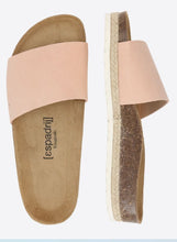 Lade das Bild in den Galerie-Viewer, Espadrij Pantolette 'COPINE VELOUR' apricot