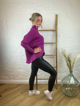 Lade das Bild in den Galerie-Viewer, gefütterte Kunstleder Leggings Roxie "schwarz"