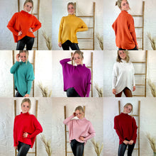 Lade das Bild in den Galerie-Viewer, Oversize Pullover &quot;Victoria&quot; mit Rollkragen
